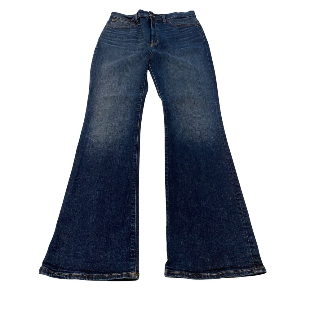 Madewell Jeans Womens Size 32 Skinny Flare Dark Wash Blue Stretch High Rise